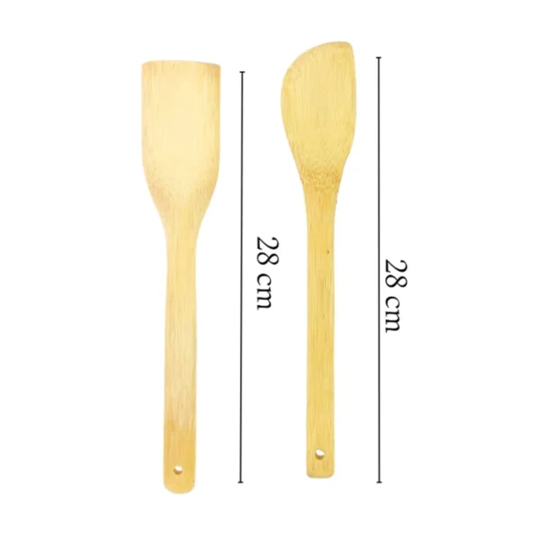 Conjunto de Utensílios de Cozinha em Bambu