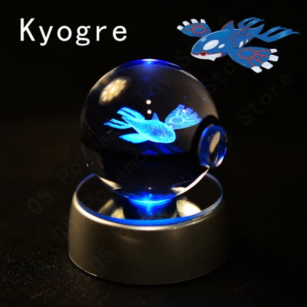 Coleção Pokémon em 3D de Bolas Iluminadas