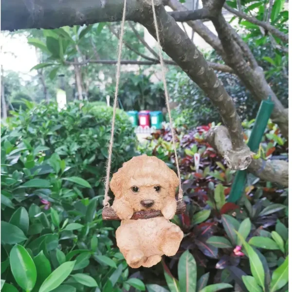 Decoração de Cachorrinho e Gatinho no Balanço