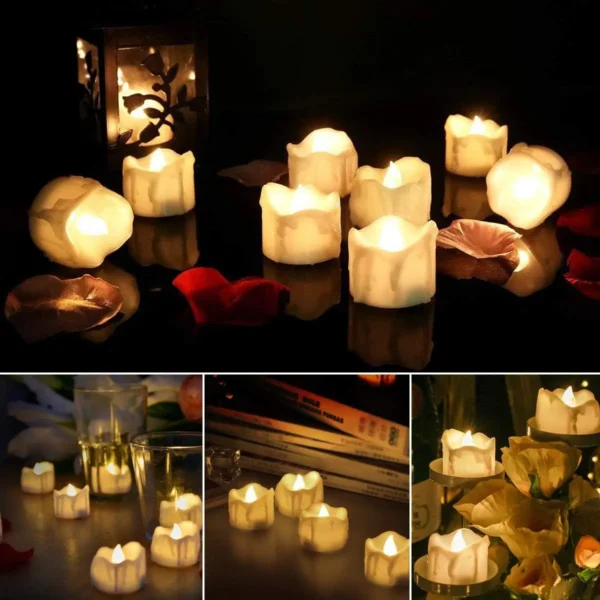 Conjunto de Velas Derretidas em LED