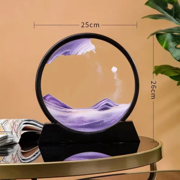 Ampulheta com Movimento Liquido em 3D