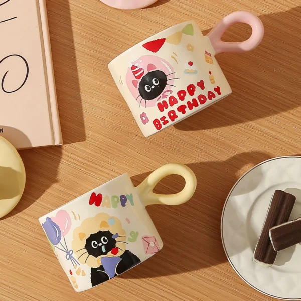 Caneca do Gatinho Aniversariante