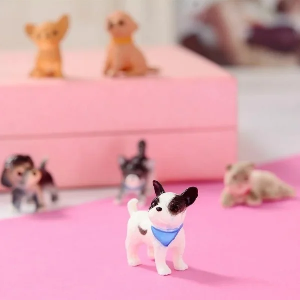 Conjunto de Filhotinhos em Miniatura