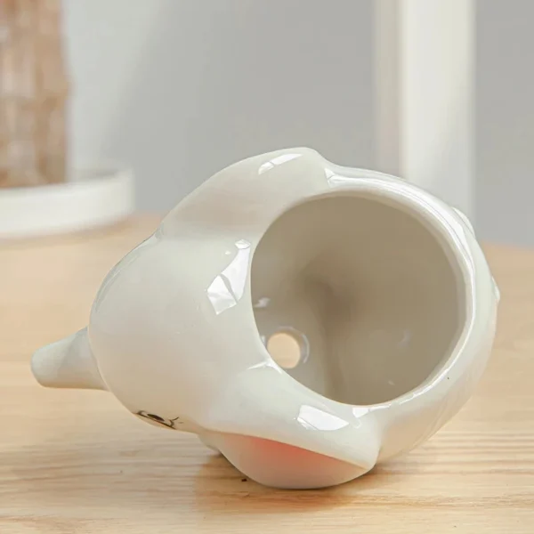 Vaso de Flores de Animais em Cerâmica