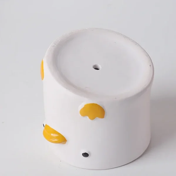 Vaso em Cerâmica de Patinho e Porquinho