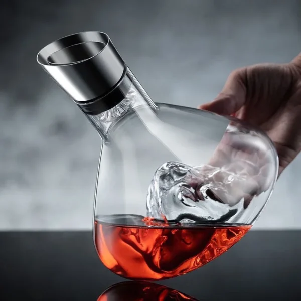 Decanter para Vinho com Decoração de Iceberg