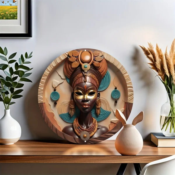 Decoração de Arte Africana Em Metal