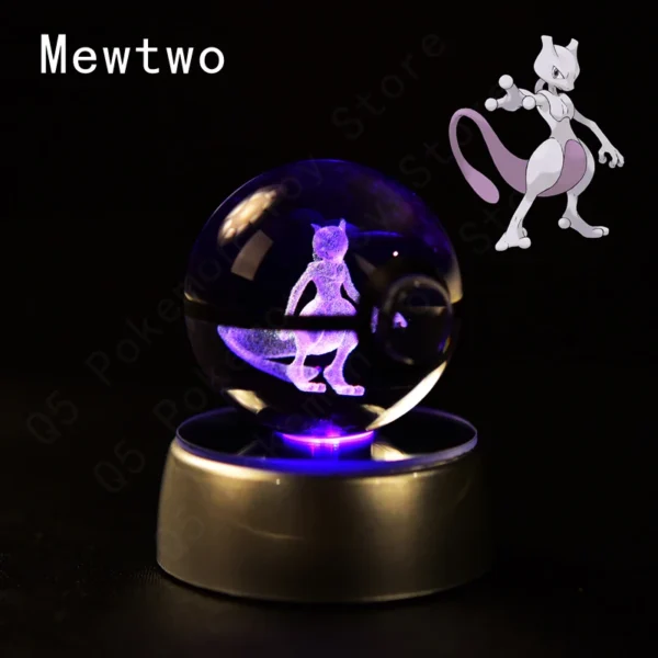 Coleção Pokémon em 3D de Bolas Iluminadas
