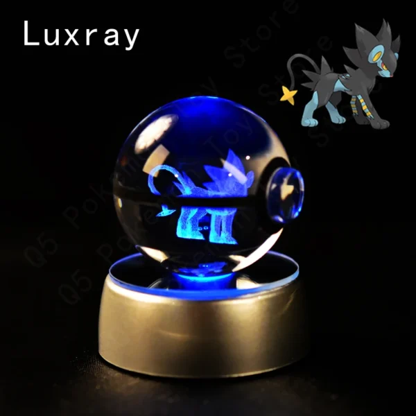 Coleção Pokémon em 3D de Bolas Iluminadas