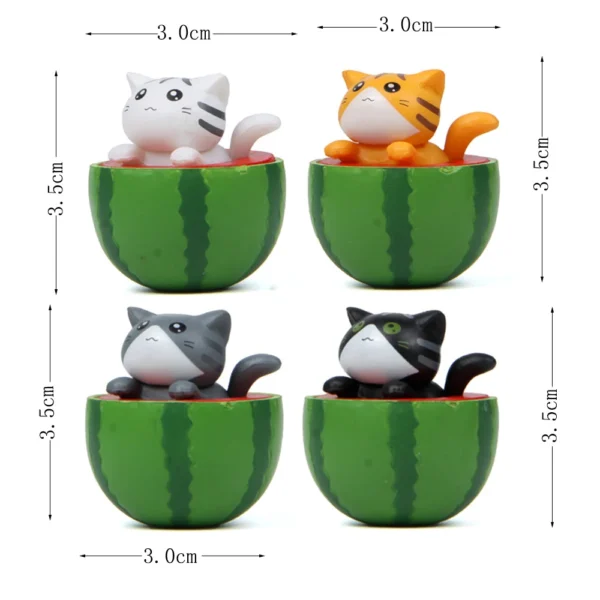 Miniaturas de Gatinhos em Melancias