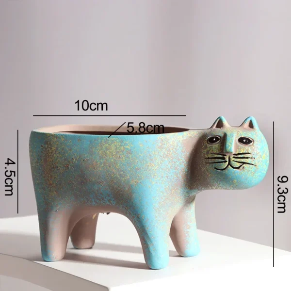 Vaso de Gatinho para Mini Cacto