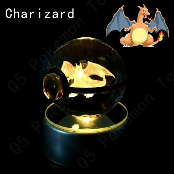 Coleção Pokémon em 3D de Bolas Iluminadas