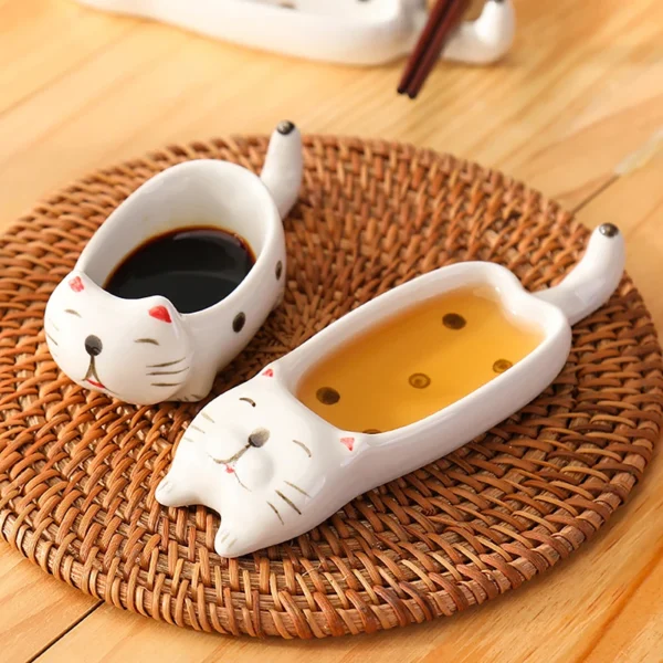 Pratos de Gatinhos para Molhos e Temperos