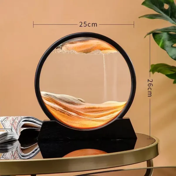 Ampulheta com Movimento Liquido em 3D