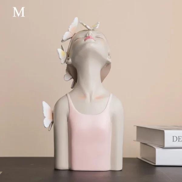 Busto de Meninas com Borboletas