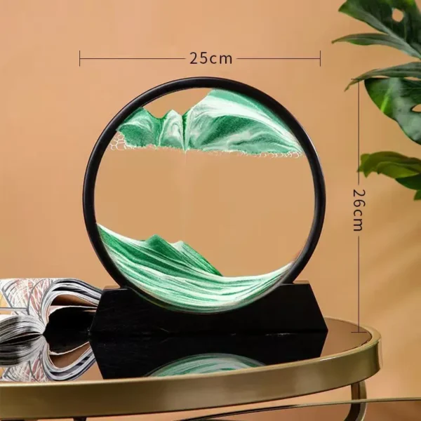 Ampulheta com Movimento Liquido em 3D
