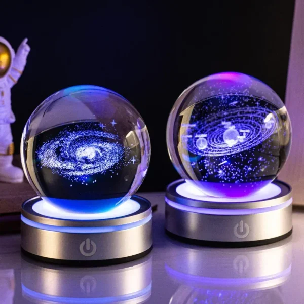 Coleção de Bolas Iluminadas de Planetas