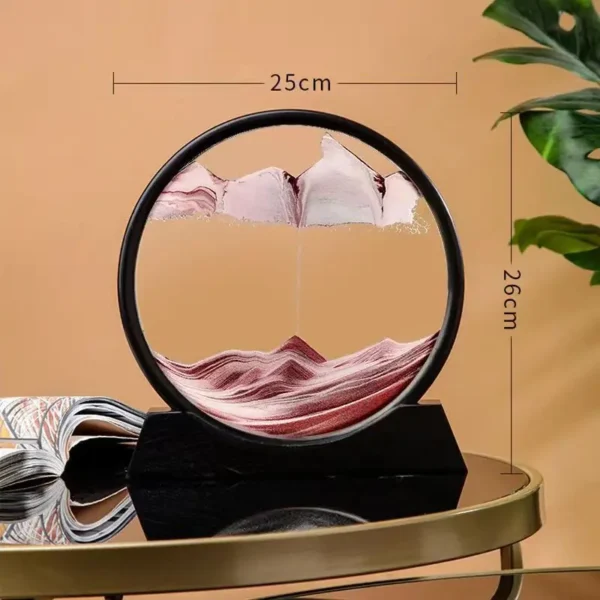 Ampulheta com Movimento Liquido em 3D