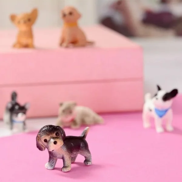 Conjunto de Filhotinhos em Miniatura