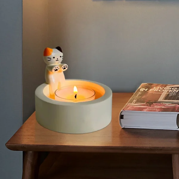 Porta Mini Velas de Gatinho