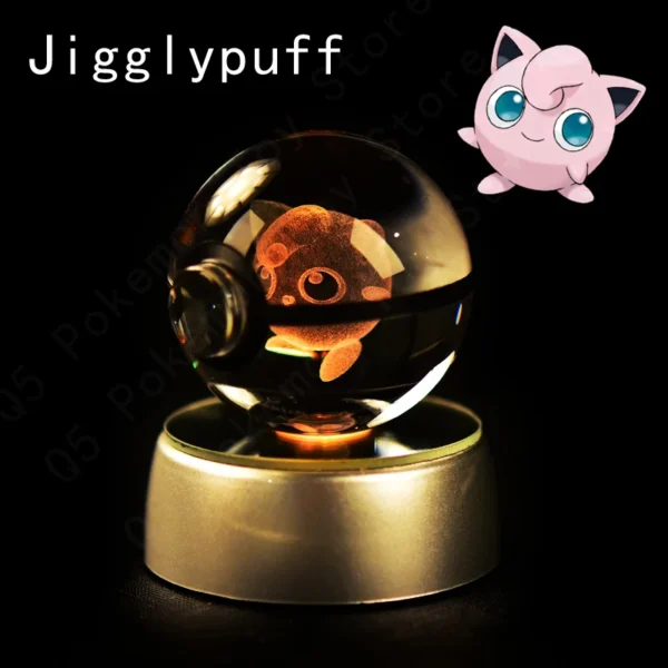 Coleção Pokémon em 3D de Bolas Iluminadas