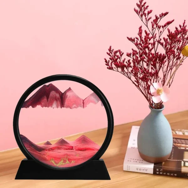 Ampulheta com Movimento Liquido em 3D