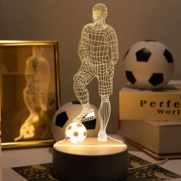 Luminária Futebol 3D em LED