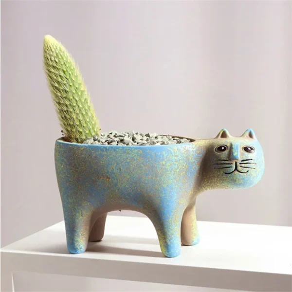 Vaso de Gatinho para Mini Cacto