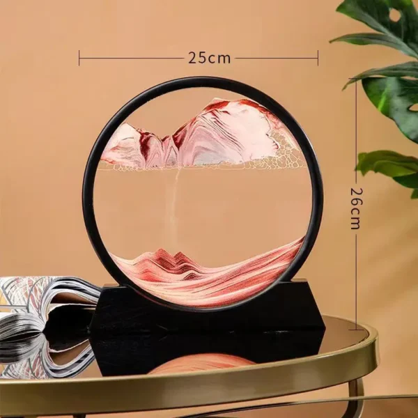 Ampulheta com Movimento Liquido em 3D