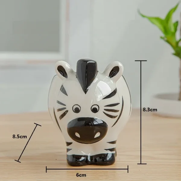 Vaso de Flores de Animais em Cerâmica