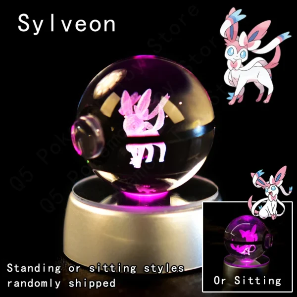 Coleção Pokémon em 3D de Bolas Iluminadas
