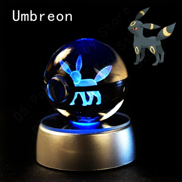 Coleção Pokémon em 3D de Bolas Iluminadas