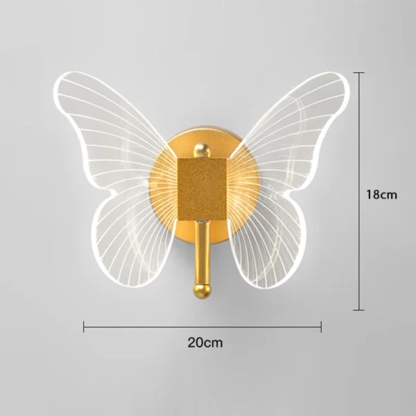 Luminária de Parede Borboleta