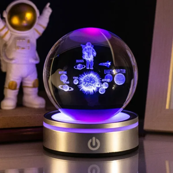 Coleção de Bolas Iluminadas de Planetas