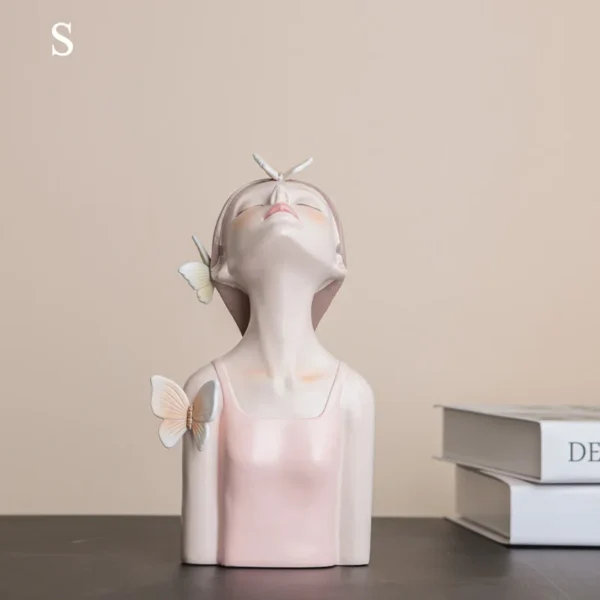 Busto de Meninas com Borboletas