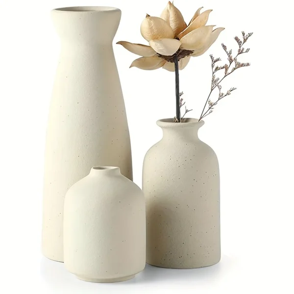 Conjunto de 3 Vasos em Cerâmica