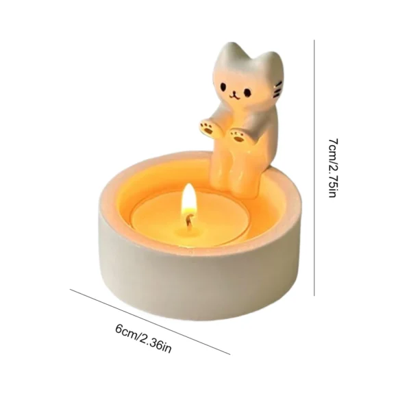 Porta Mini Velas de Gatinho