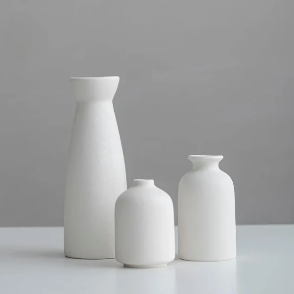 Conjunto de 3 Vasos em Cerâmica