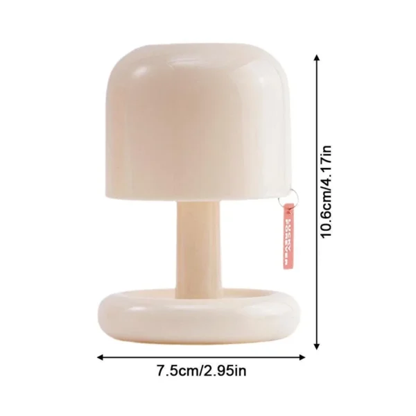Mini Luminária Cogumelo Sem Fio