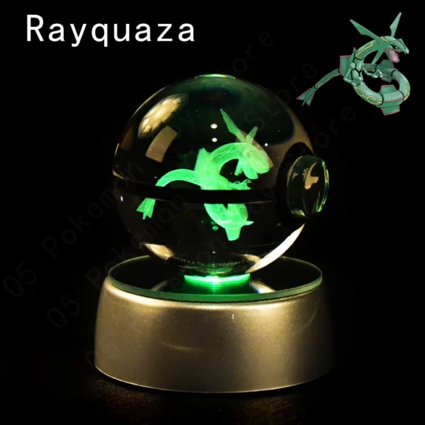 Coleção Pokémon em 3D de Bolas Iluminadas
