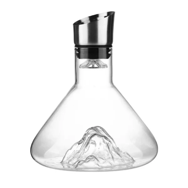 Decanter para Vinho com Decoração de Iceberg