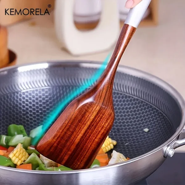 Conjunto de Utensílios para Cozinha em Madeira Tailandesa
