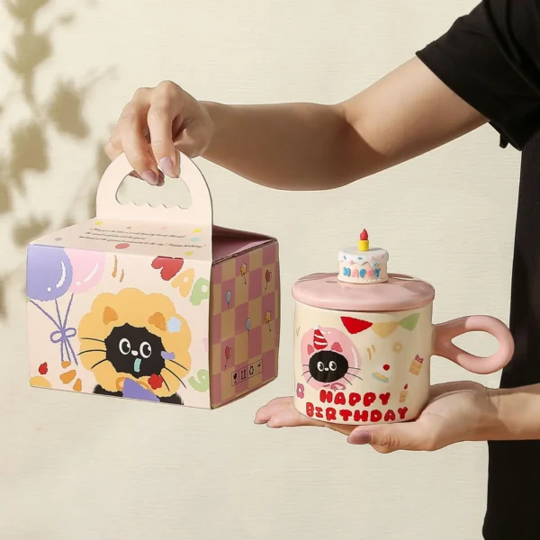 Caneca do Gatinho Aniversariante