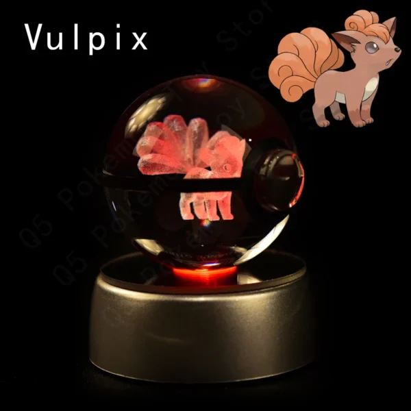 Coleção Pokémon em 3D de Bolas Iluminadas
