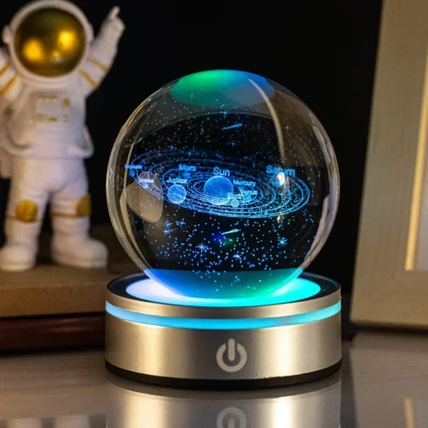 Coleção de Bolas Iluminadas de Planetas