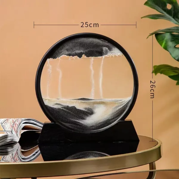 Ampulheta com Movimento Liquido em 3D