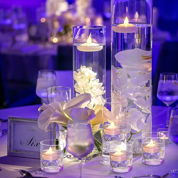 Conjunto de Velas Flutuantes em LED