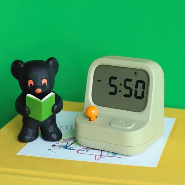 Relógio Despertador Estilo Fliperama