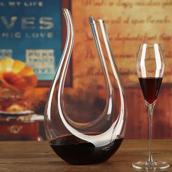 Decanter Cristal em U para Vinhos
