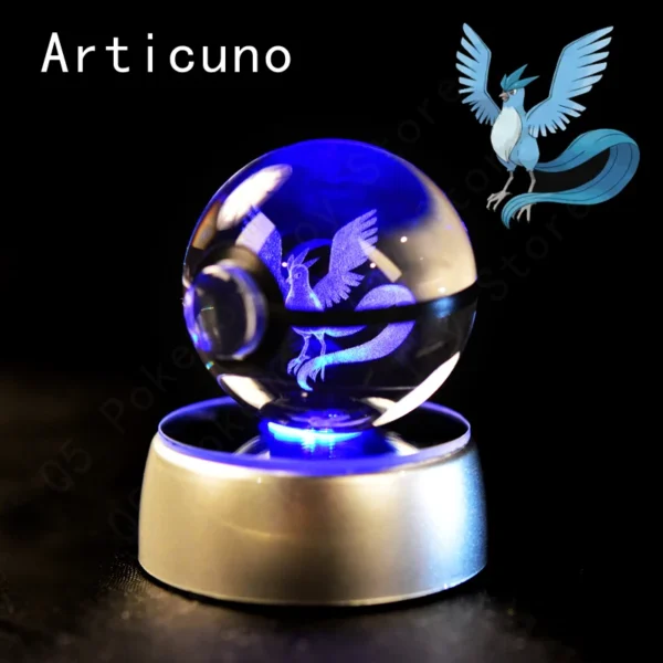 Coleção Pokémon em 3D de Bolas Iluminadas
